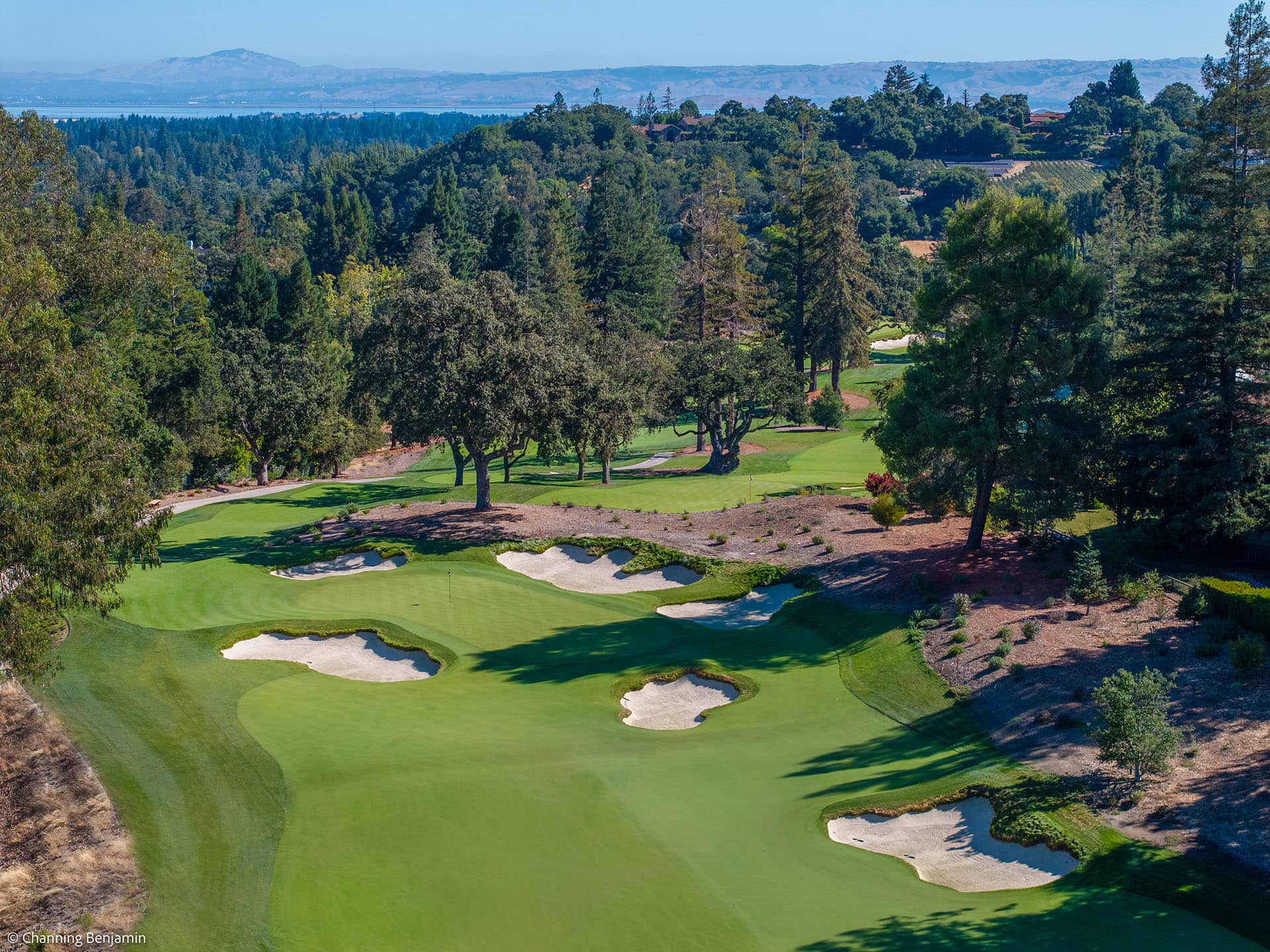 Sharon Heights Golf & Country Club, Menlo Park, CA - renovated course photography