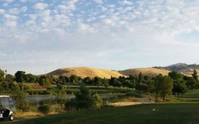 Panoramic view of the fairways and rolling terrain at Lone Tree Golf & Event Center, Antioch, CA. Photo credit: Courtesy of Lone Tree Golf & Event Center (lonetreegolfcourse.com).