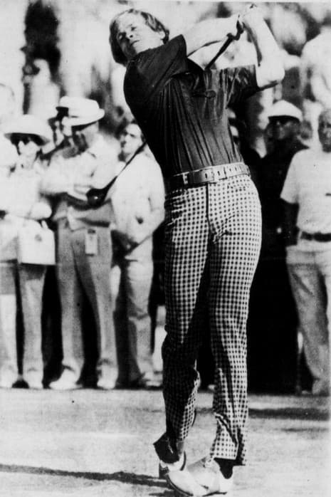 Johnny Miller in 1975, at the height of his playing career.