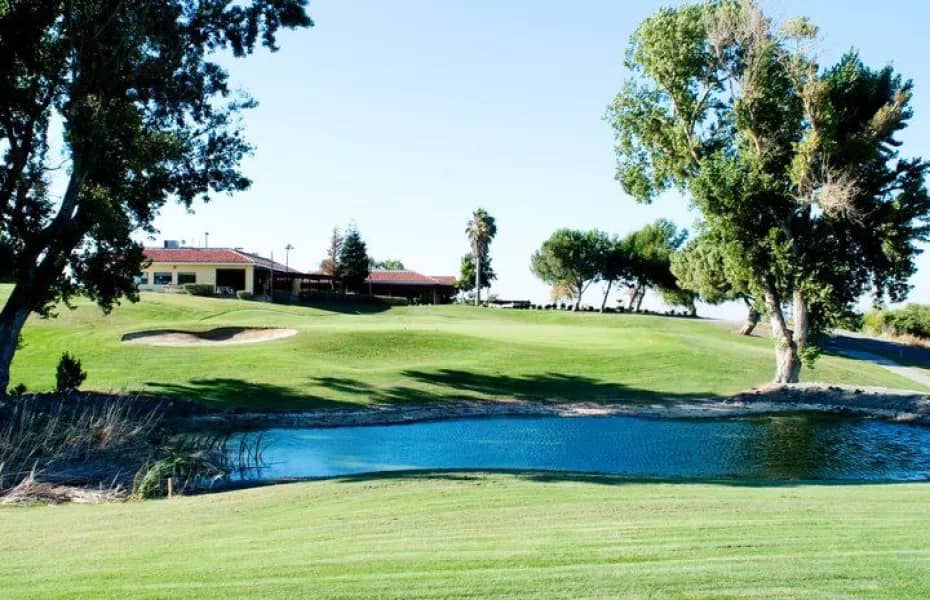 A view of the clubhouse at Delta View Golf Course in Pittsburg, California. Photo credit: Courtesy of GolfPass (golfpass.com).