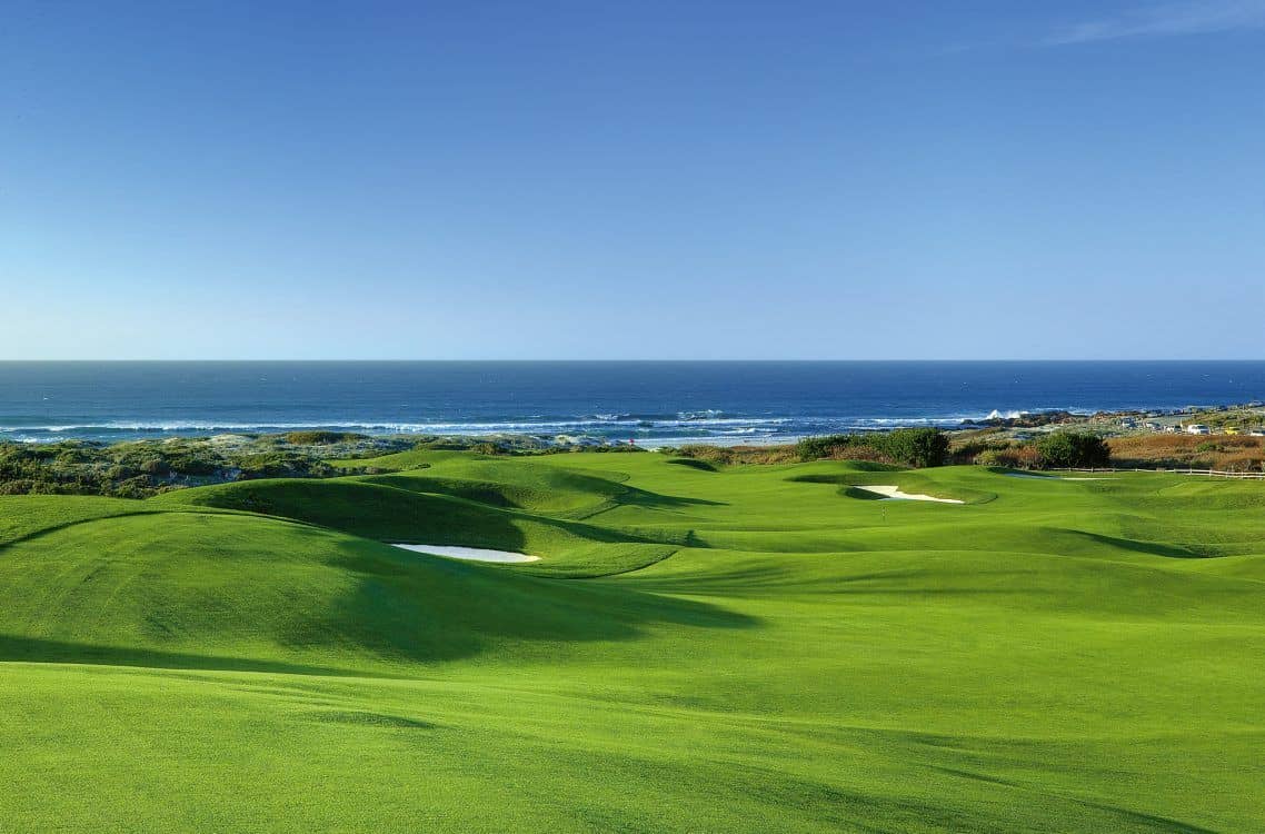 The Links at Spanish Bay, Pebble Beach, CA - fairway view winding through coastal dunes. Photo courtesy of GolfPass.