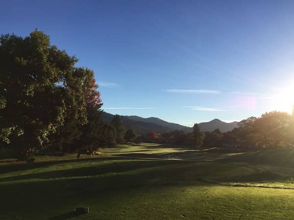 Hole 4, a par 3 on the Sugarloaf (East) course at Oakmont Golf Club, Santa Rosa, CA. Photo credit: JohnnyGK via Greenskeeper.org.