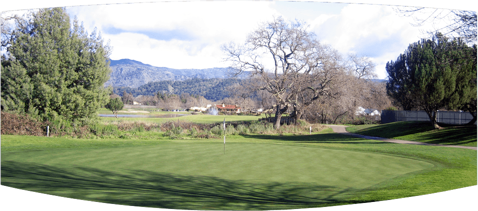 Course scenery at Vintner's Golf Club, Yountville, Napa Valley, CA. Photo credit: Courtesy of Vintner's Golf Club (official website, vintnersgolfclub.com).