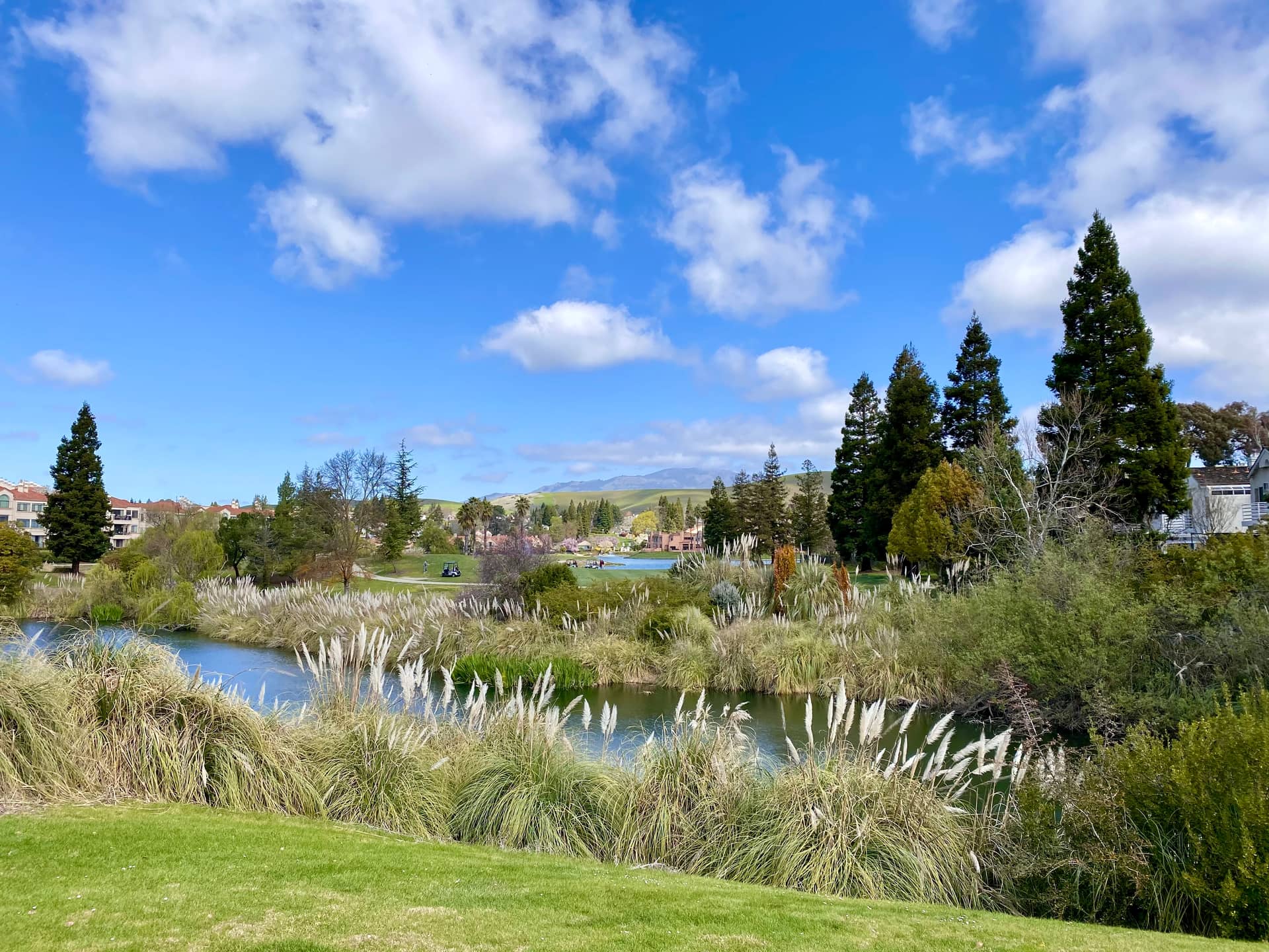 The tee box at the 4th hole of Canyon Lakes Golf Course, San Ramon, CA. Photo: official course site (canyonlakesgolfbrew.com)